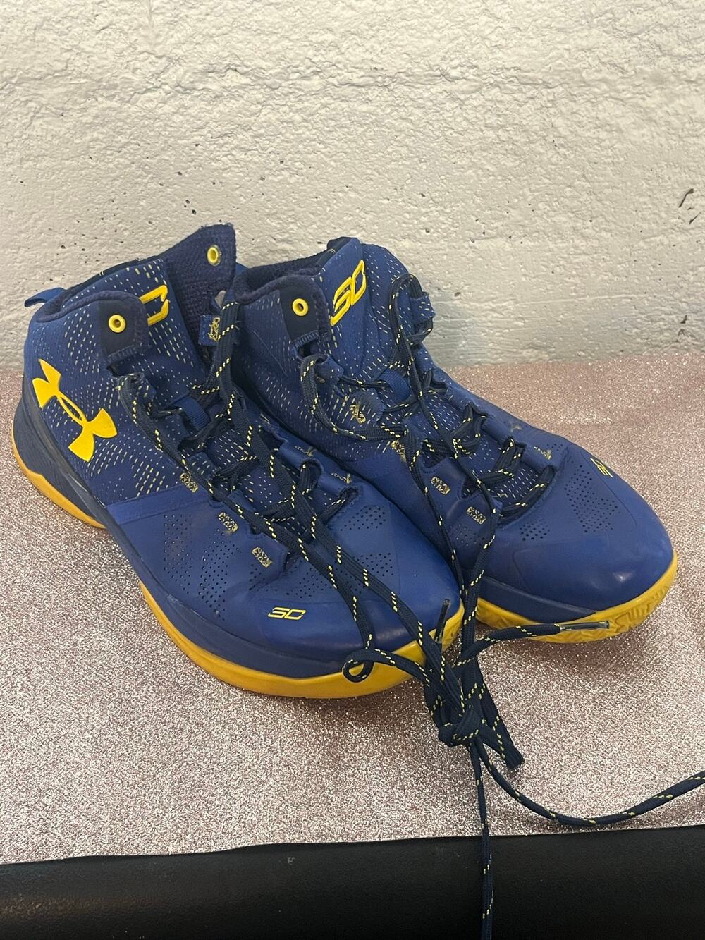 Under Armour Curry 2 'Dub Nation Away' Boys Basketball Shoes